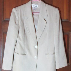 WORTHINGTON Beige Tan Lined Jacket 8P